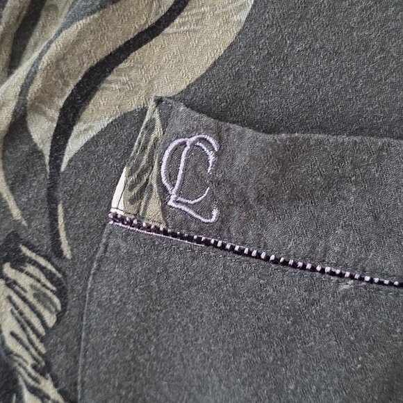 CHANGE | Night Shirt Dress Lingerie Green Floral Button Diwn Sz XL - Picture 3 of 6